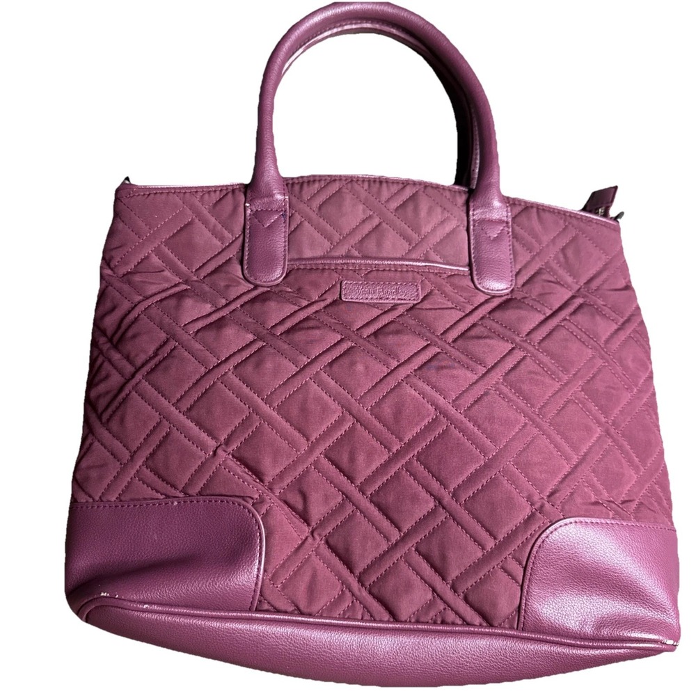 NWOT Vera Bradley Glenna Fuchsia Quilted Tote Shoulder Bag - Large